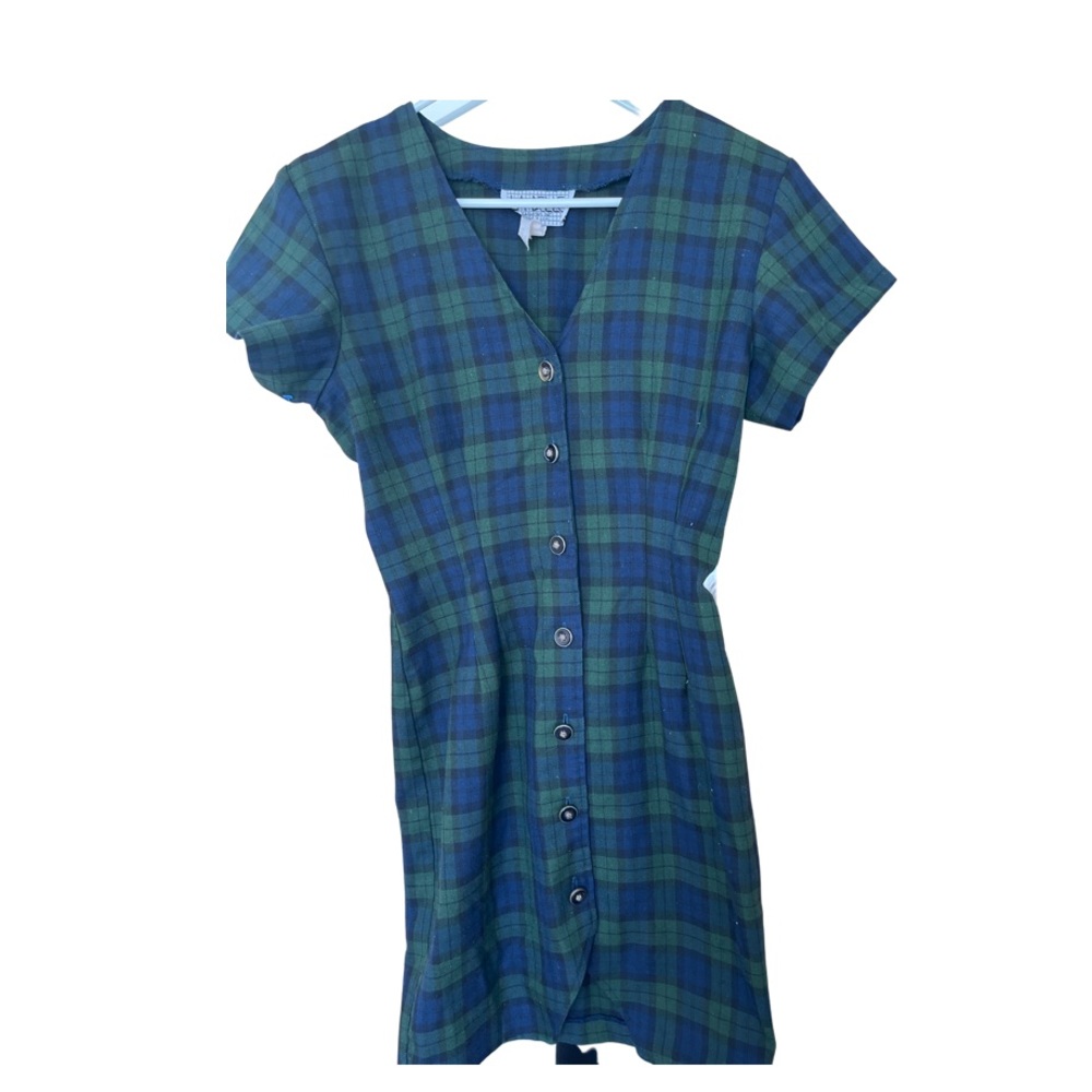 Vintage plaid La belle dress